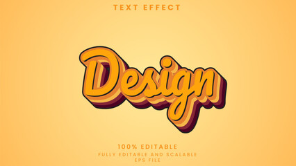 Design editable text effect	