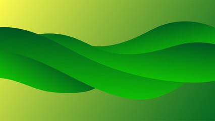 ABSTRACT GREEN GRADIENT BACKGROUND SMOOTH LIQUID COLORFUL BLURRED DESIGN WITH GEOMETRIC SHAPES VECTOR TEMPLATE GOOD FOR MODERN WEBSITE, WALLPAPER, COVER DESIGN 