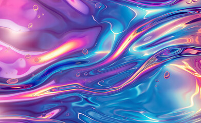Holographic fluid water stream glossy reflection spectrum wavy surface 