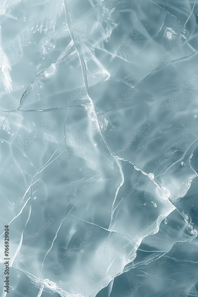 Poster closeup ice surface texture. background image. created with generative ai technology.