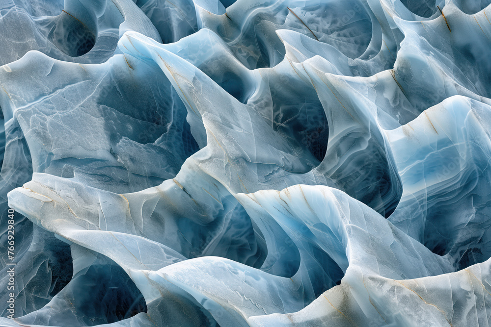 Poster closeup ice surface texture. background image. created with generative ai technology.