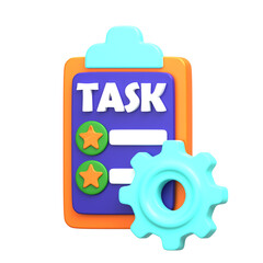 3D Task Management Icon