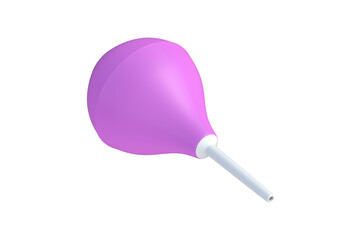 Enema isolated on white background. 3d render