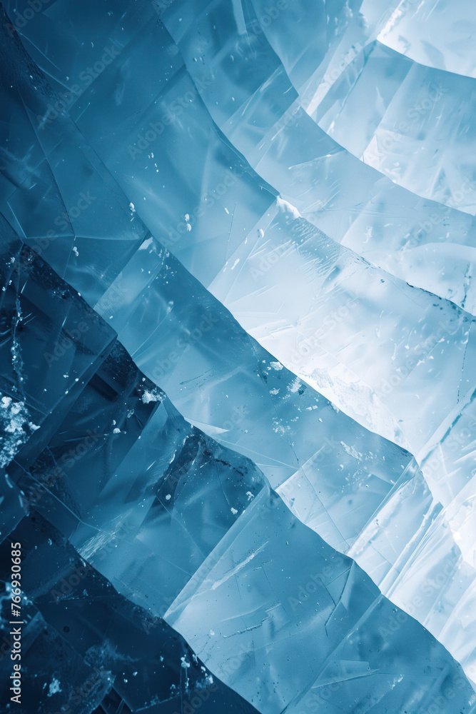 Poster abstract ice surface texture. background image. created with generative ai technology.