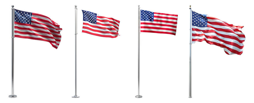 american flag set, generative ai