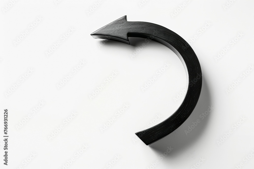 Poster drawn arrow. background with selective focus and copy space