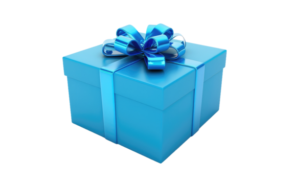 Sapphire Gift isolated on transparent Background