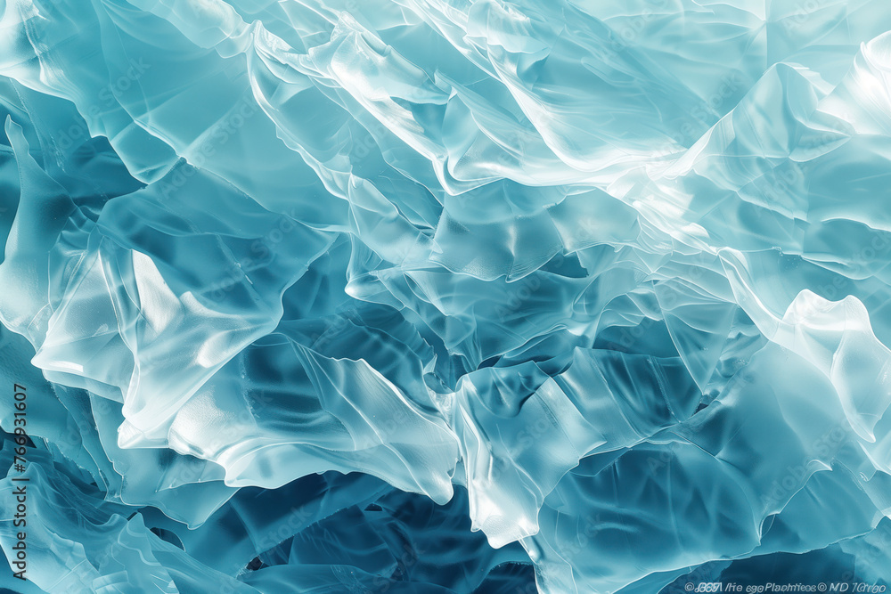 Poster closeup ice surface texture. background image. created with generative ai technology.
