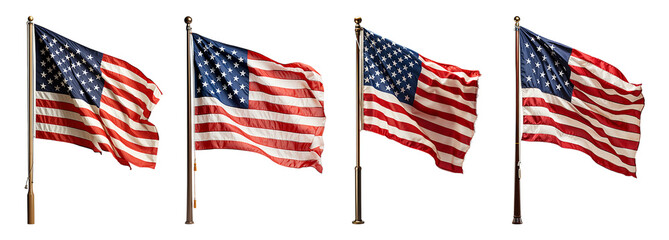 american flag set, generative ai