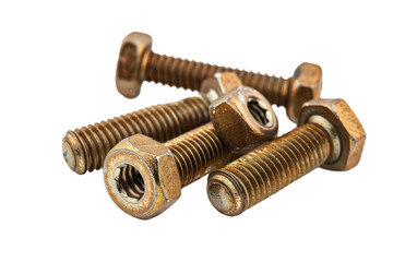 Fasteners: The Bolt Story isolated on transparent Background