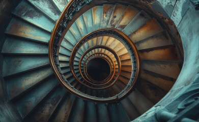Ascending Spirals: Exploring a Building's Staircase