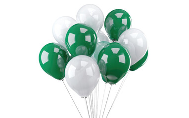 A Collection of Authentic Ivory and Jade-Inspired Inflatables isolated on transparent Background