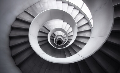 Ascending Spirals: Exploring a Building's Staircase