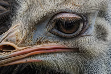 Fotobehang A close-up portrait of an ostrich © Veniamin Kraskov