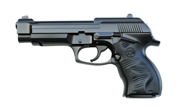 Air Pellet Gun isolated on transparent Background