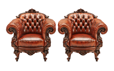 Reimagining Traditional Seating: The Classic Chair Edition isolated on transparent Background