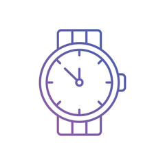 Gradient Color Watch vector icon