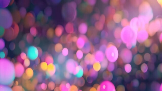 abstract colorful bokeh background. 4k video