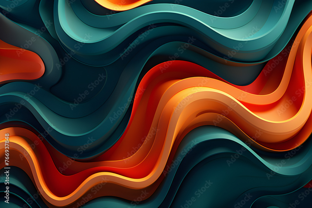 Poster colorful geometric pattern. minimalistic pattern of simple shapes. bright creative symmetric texture
