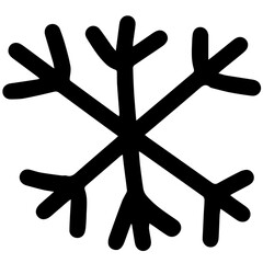 Snowflake silhouette. Concept of new year, Christmas, holidays, birthday.