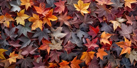 Autumn Leafs Organic Texture Close-Up