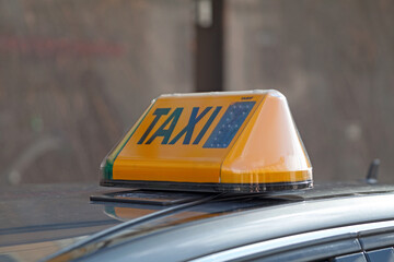 Swiss taxi sign