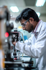 Male Scientist/Engineer in Research Lab