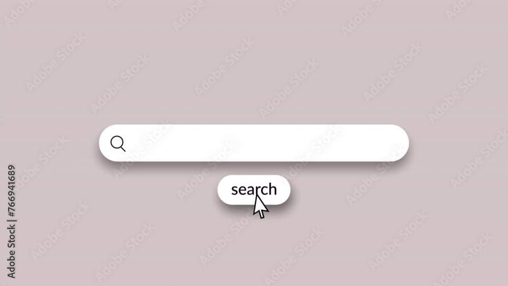 Poster searching on internet web overplay template animation, search engine animation template.