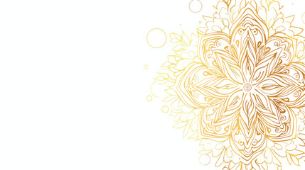 Luxury background. with gold mandala Vector card temp