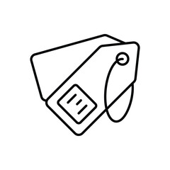 Thin Line Sale Tag vector icon