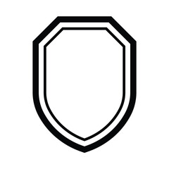 shield icon line vector