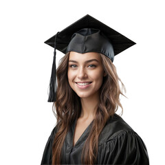 Female Student in Graduation Ceremony