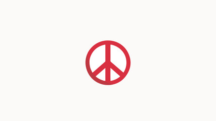 Peace icon on white background Flat vector 