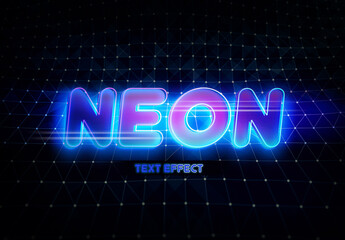 Futuristic Neon Text Effect