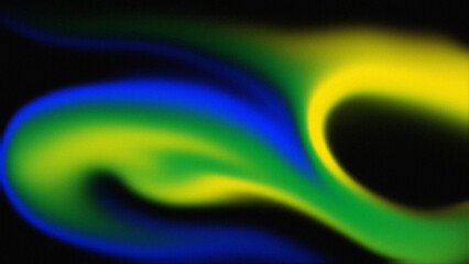 Blue, yellow and green Grainy noise texture gradient background