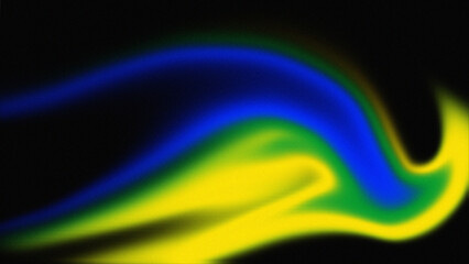 Blue, yellow and green Grainy noise texture gradient background