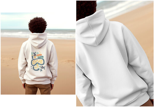 Mockup Sweatshirt Beach Summer Generated by AI