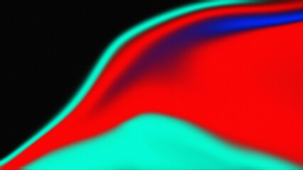 Fototapeta premium Red, blue and Turquoise Grainy noise texture gradient background
