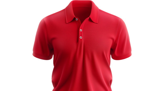 A dapper men's polo shirt, with a modern twist on classic design, its sleek collar and versatile appeal showcased against a white transparent backdrop