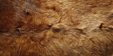 Close-up of Brown Fur Texture