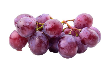The Vineyard's Bounty: Grapes Galore isolated on transparent Background