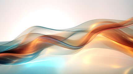 abstract background, transparent smooth wave, curve, shiny