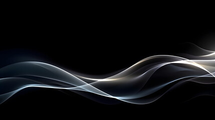 abstract smoke waves, abstract background, transparent smooth wave, curve, shiny