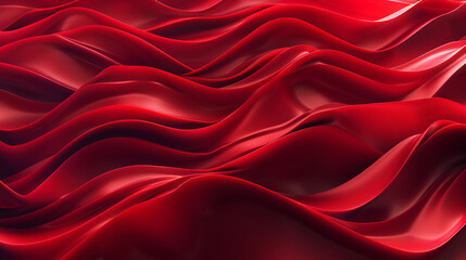 Obraz premium 3d red waves, abstract background