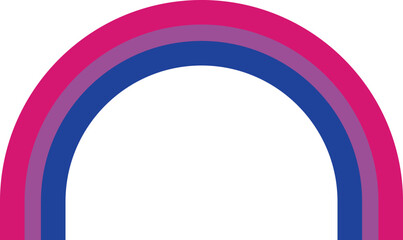Bisexual Flag Rainbow LGBTQ Illustration
