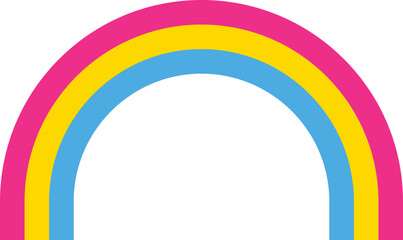 Pansexual Flag Rainbow LGBTQ Illustration