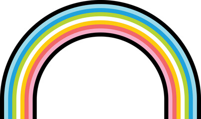 Queer pride flag Rainbow LGBTQ Illustration