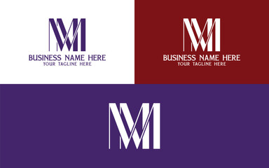 Creative elegant fashion brand MM initial based letter icon logo