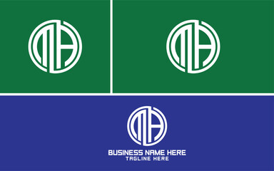 MA circular logo, MAC Monogram logo design - obrazy, fototapety, plakaty