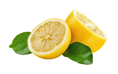 Lemon and Ginger Blend isolated on transparent Background